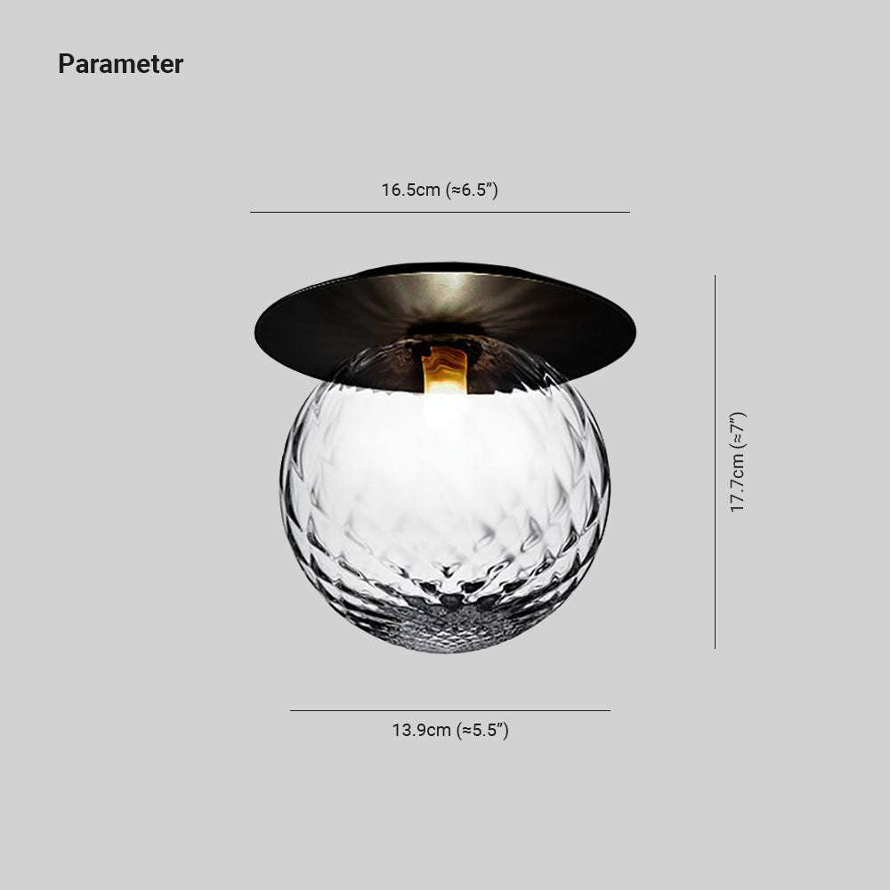Melo Wall Lamp Chic Sphere Glass - Lamp Outdoor