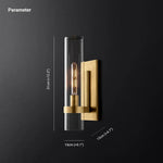 Enya Glass Cylinder Modern Wall Light - Lamp Outdoor
