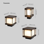 Ray Modern Rectangular Metal Glass Outdoor Lamp - - Lamp Outdoor