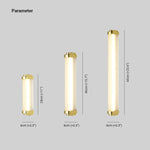Arisha Minimalist Cylindrical Metal Outdoor Wall Lamp - Lamp Outdoor