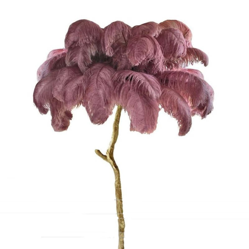 O'Moore Nordic Luxury Unique Ostrich Feather Floor Lamp/Table Lamp - Lamp Outdoor