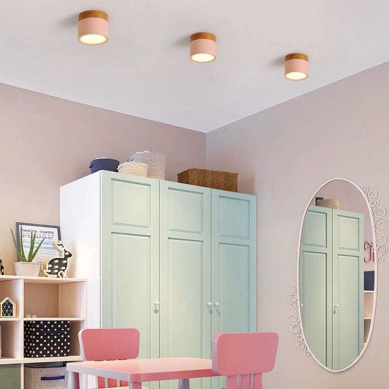 Jojo Cylindrical Flush Mount Ceiling Light - Lamp Outdoor