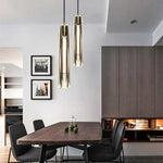 June Brass Designer Glass Pendant Lamp Smoky - Lamp Outdoor