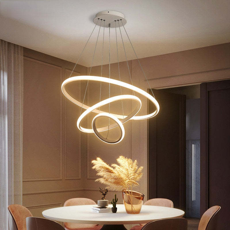 Zin Modern Ring Pendant Light, 2/3/4 Rings - Lamp Outdoor