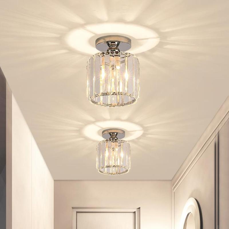 Stonel Modern Metal/Crystal Ceiling Light, 3 Colors - Lamp Outdoor