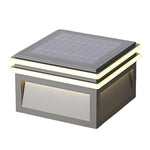 Waterproof Metal Pillar Lights Square Minimalist Style - Lamp Outdoor