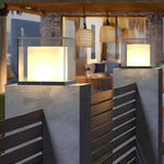 Square Gate Pillar Lights Waterproof Outdoor Minimalist Style - Lamp Outdoor