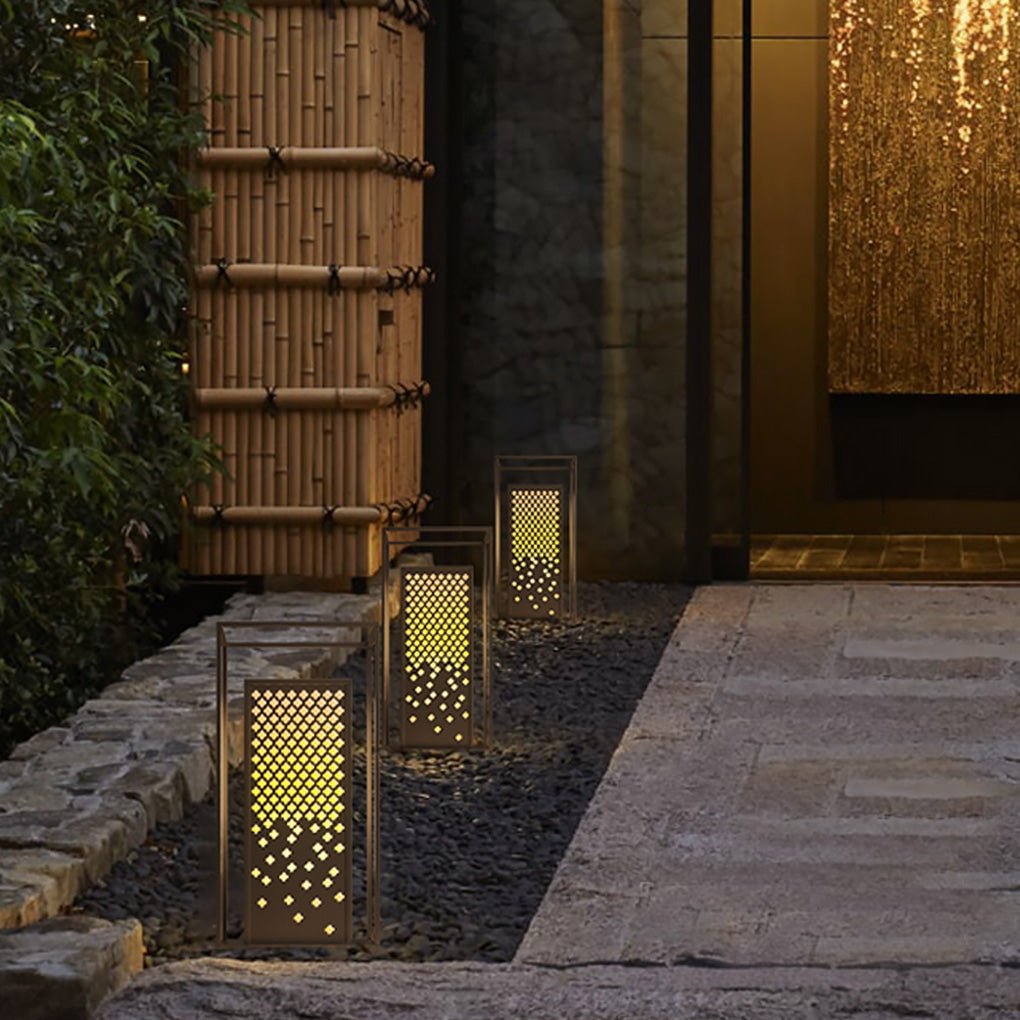Floral Brown Stainless Steel Garden Light Waterproof Outdoor Lighting - Lamp Outdoor