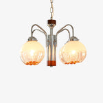 Ulliria Nordic Art Flower Walnut Glass Chandelier - Lamp Outdoor