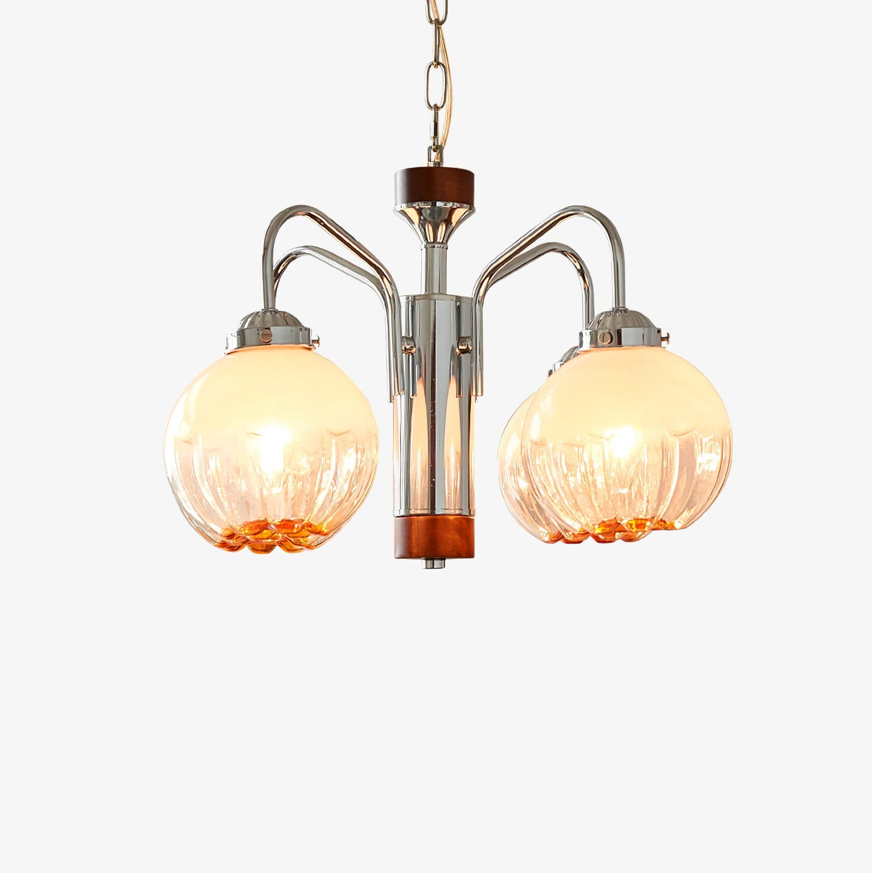 Ulliria Nordic Art Flower Walnut Glass Chandelier - Lamp Outdoor