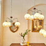 Ulliria Nordic Art Flower Walnut Glass Chandelier - Lamp Outdoor