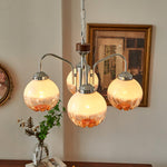 Ulliria Nordic Art Flower Walnut Glass Chandelier - Lamp Outdoor
