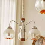 Ulliria Nordic Art Flower Walnut Glass Chandelier - Lamp Outdoor
