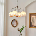 Ulliria Nordic Art Flower Walnut Glass Chandelier - Lamp Outdoor