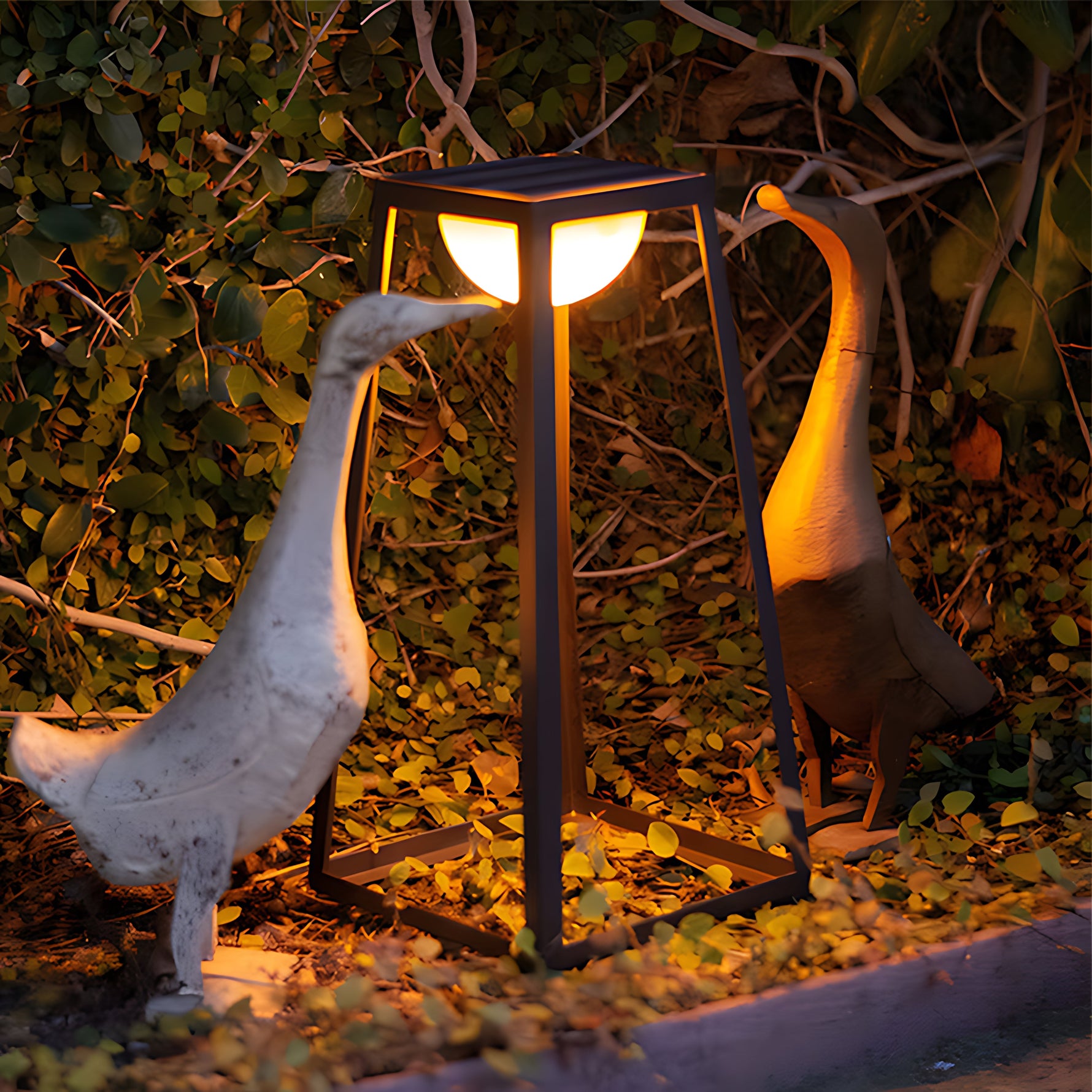 Waterproof Metal Frame Outdoor Floor Lamp - Lamp Outdoor