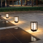Black Modern Floor Lamp Waterproof Stainless Steel - Lamp Outdoor