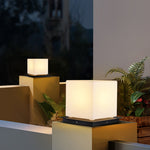 Waterproof Modern Outdoor Pillar Lights with PE Lampshade - Lamp Outdoor