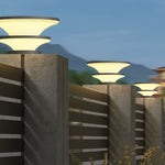 Waterproof Patio Pillar Lights Round Modern - Lamp Outdoor