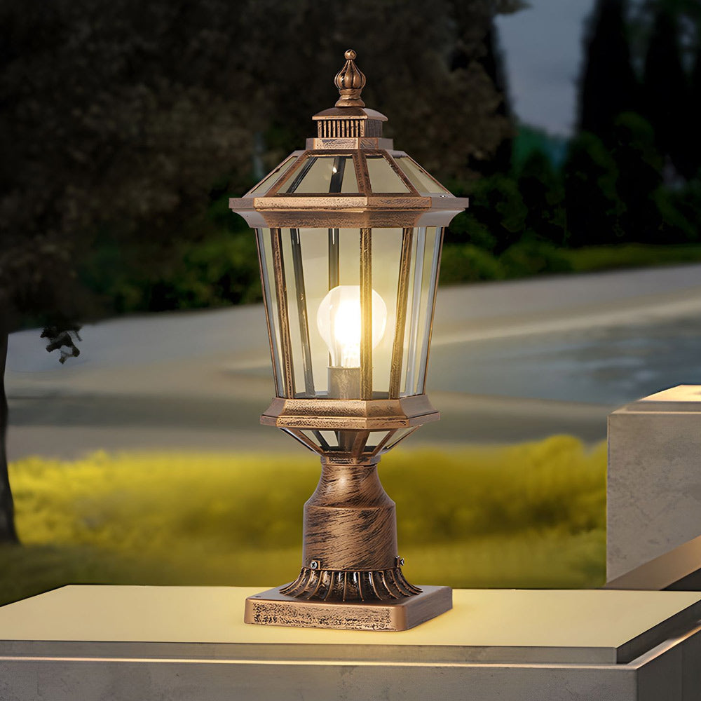 LED Waterproof Solar Column Pillar Lights for Garden - Lamp Outdoor