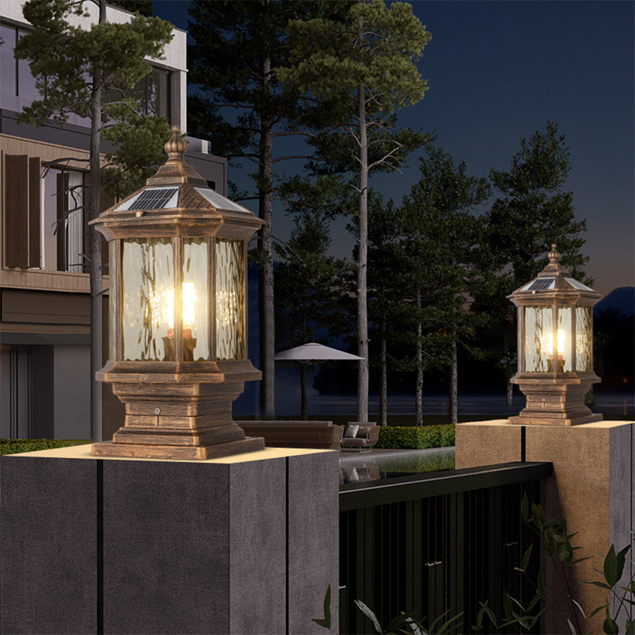 Vintage Lantern Pillar Lights European-style - Lamp Outdoor