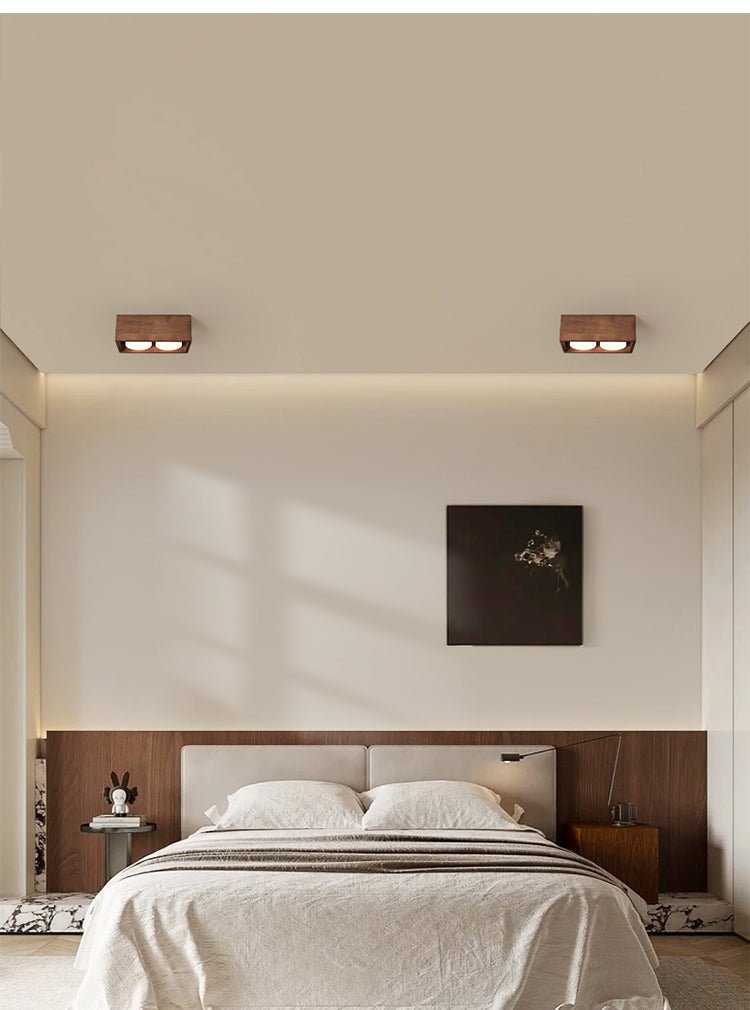Eliza Minimalist Wood Ceiling Light - Lamp Outdoor