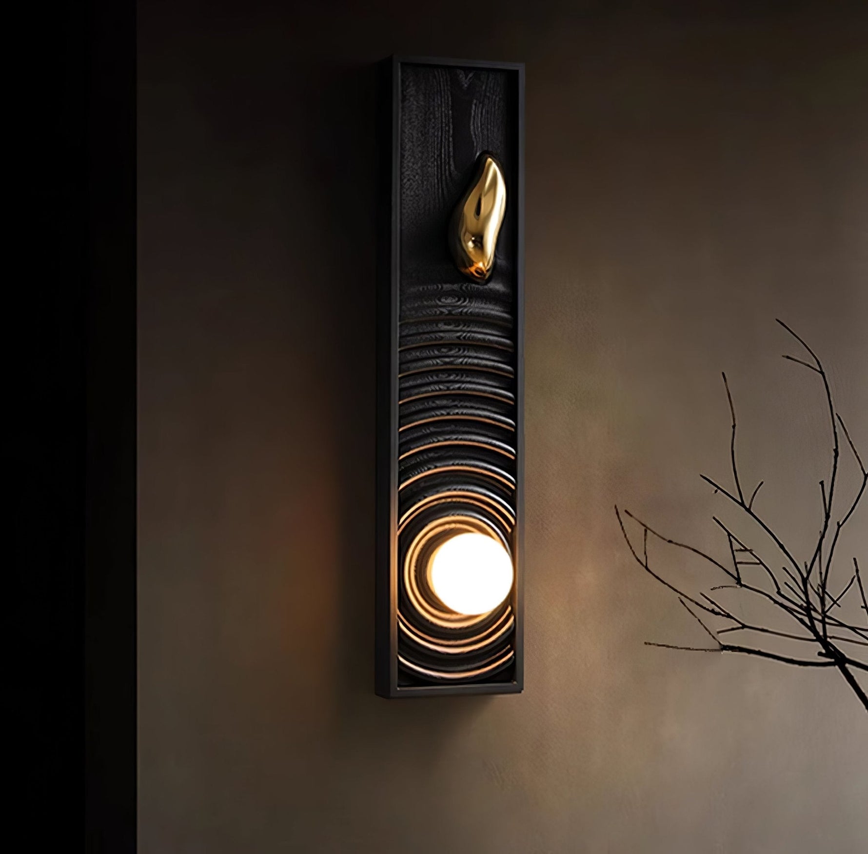 Caleb Vintage Wood Wall Lamp - Lamp Outdoor