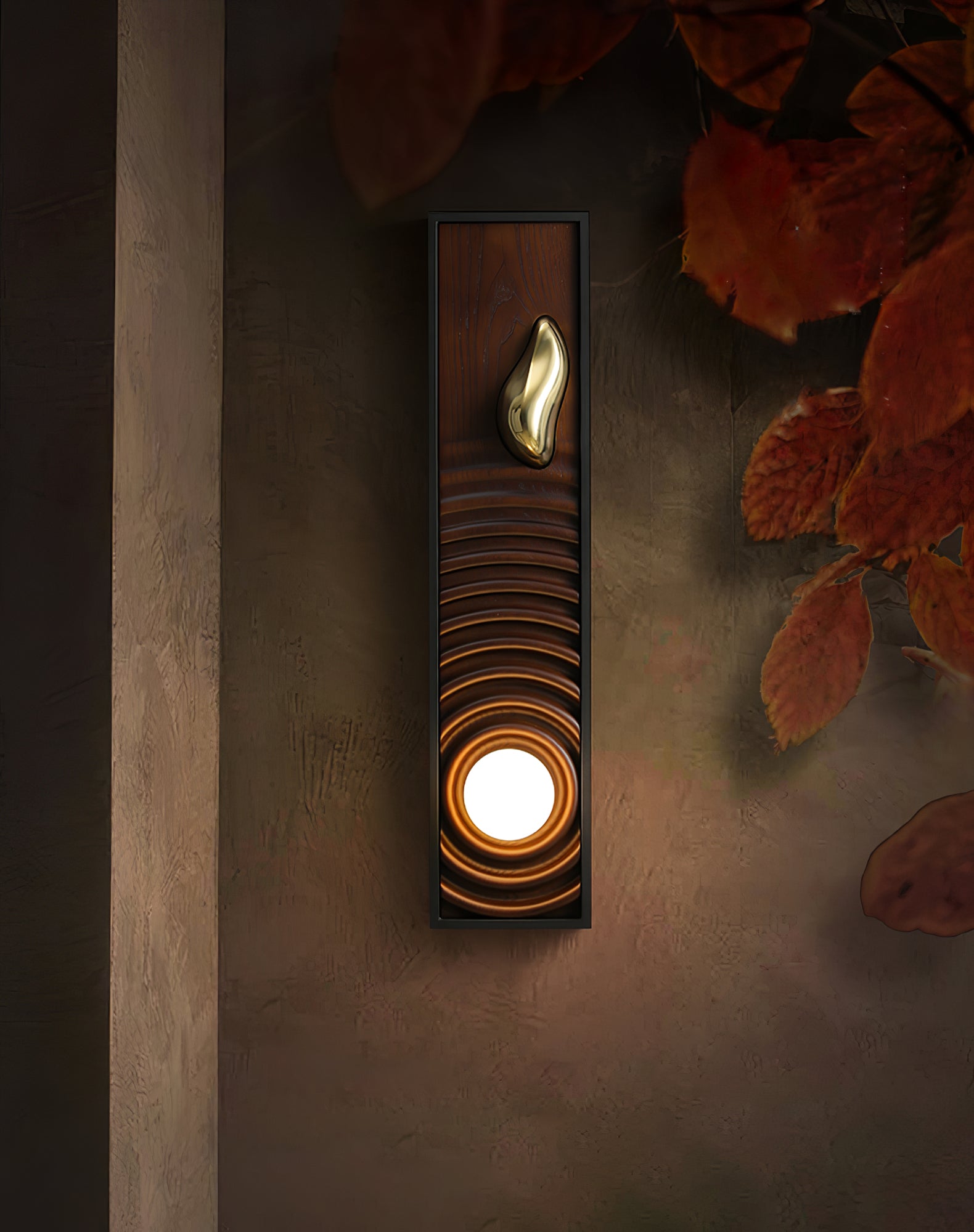 Caleb Vintage Wood Wall Lamp - Lamp Outdoor