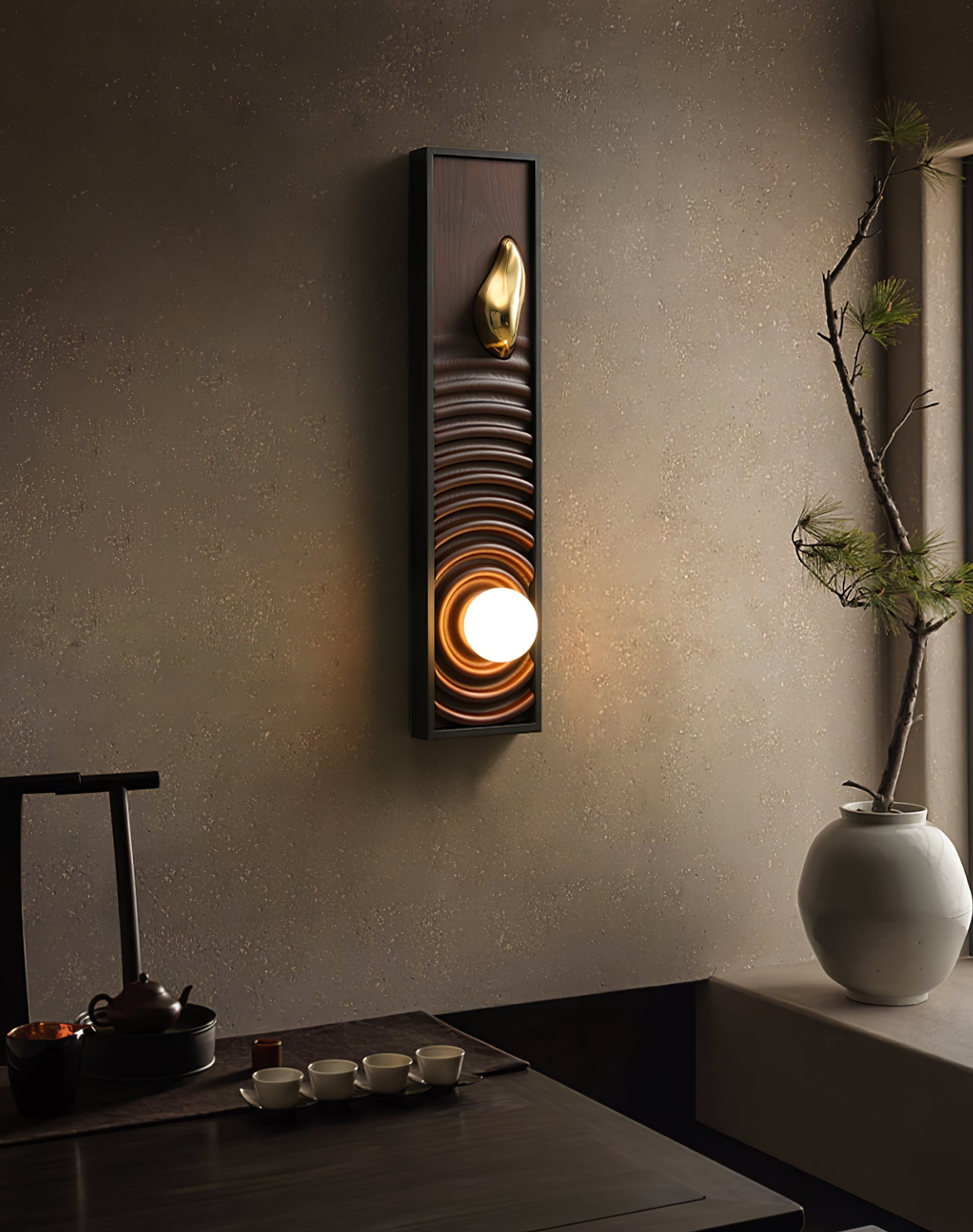 Caleb Vintage Wood Wall Lamp - Lamp Outdoor