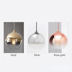 Brina Frosted Balloon Pendant Light Gradient - Lamp Outdoor