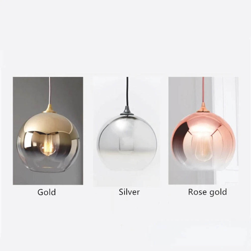 Brina Frosted Balloon Pendant Light Gradient - Lamp Outdoor