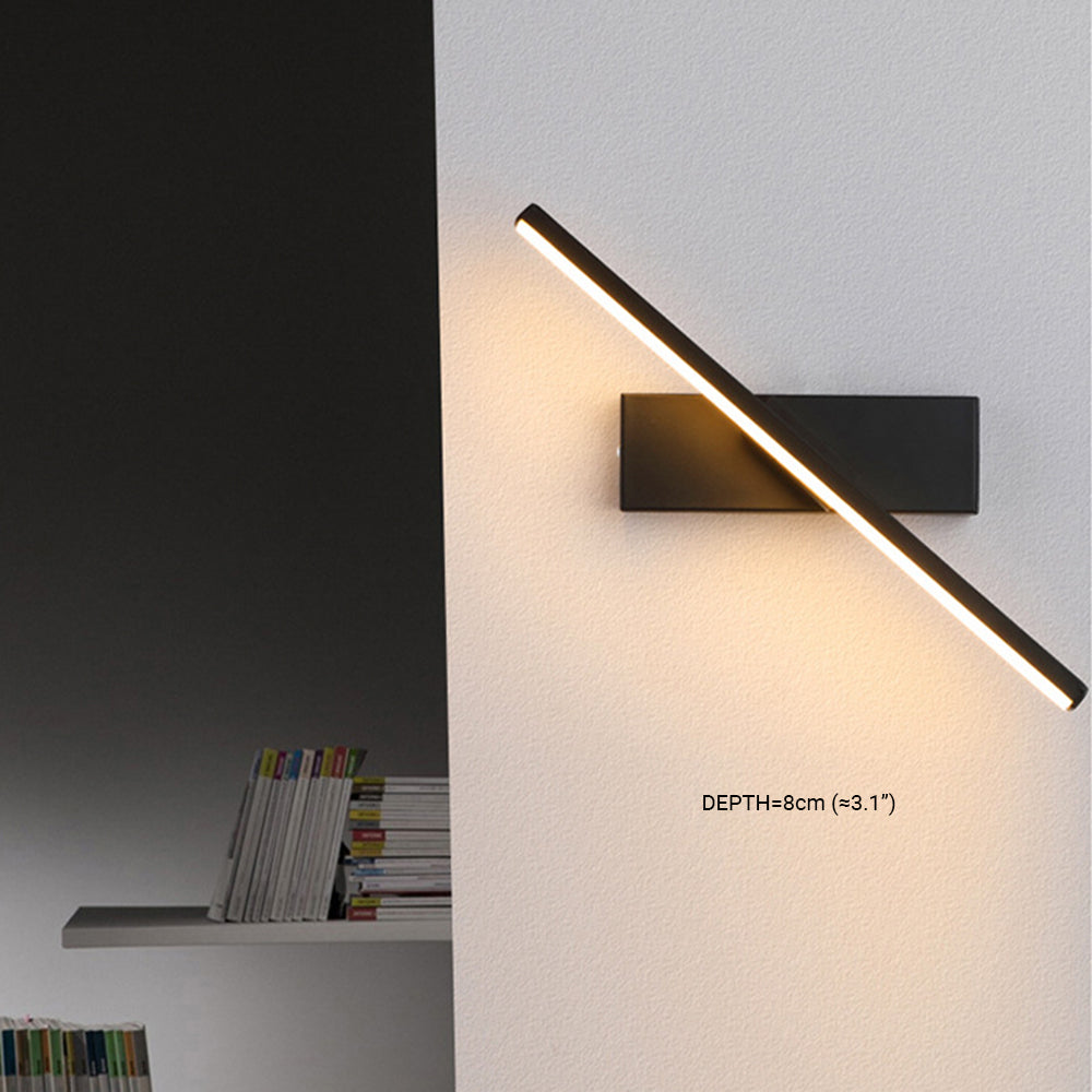 Struve Rotatable Wall Lamp for Bedroom, Black/White - Lamp Outdoor