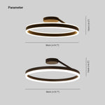 Solen Modern Circle Flush Mount Ceiling Light, Black & White - Lamp Outdoor