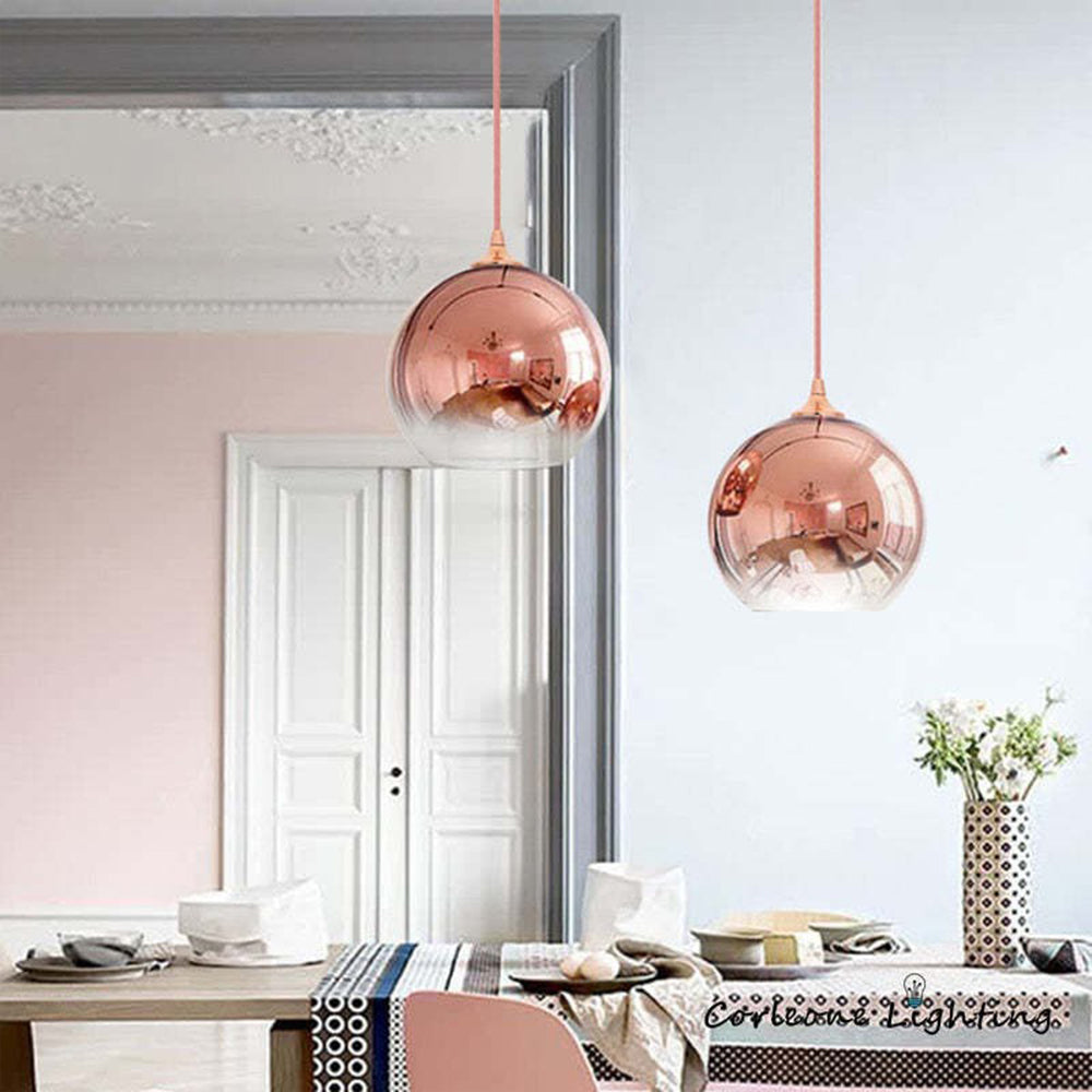 Brina Frosted Balloon Pendant Light Gradient - Lamp Outdoor