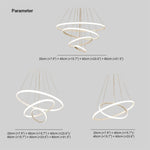 Zin Modern Ring Pendant Light, 2/3/4 Rings - Lamp Outdoor