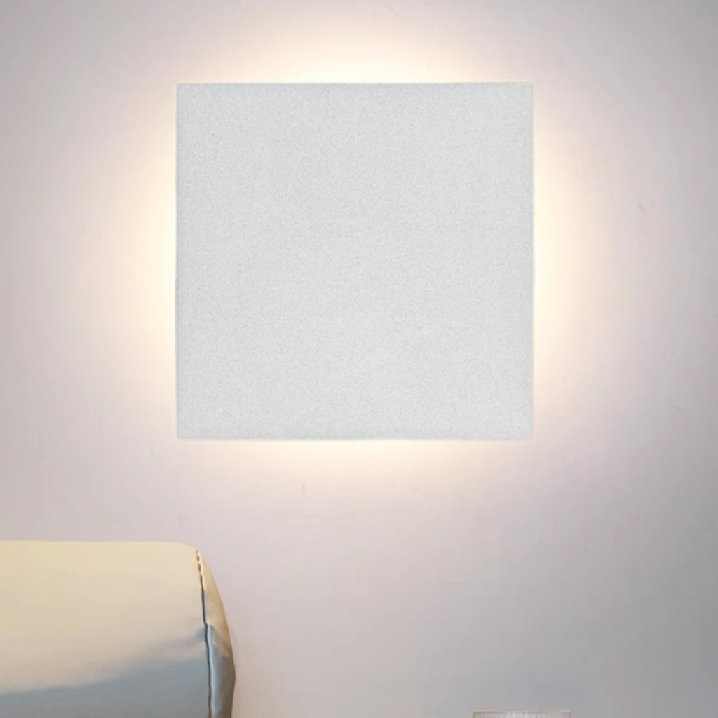 Klyne Minimalist Round/Square Outdoor Wall Lamp LED, Black/White - Lamp Outdoor