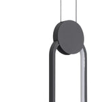 Doria Modern LED Pendant Light Black/White Metal Living Room - Lamp Outdoor