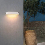 Ray Modern Minimalist Semi-elliptical Metal Stone Outdoor Wall Lamp - Lamp Outdoor