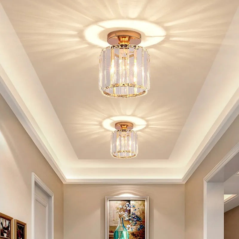 Stonel Modern Metal/Crystal Ceiling Light, 3 Colors - Lamp Outdoor