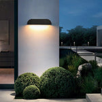 Ray Modern Minimalist Semi-elliptical Metal Stone Outdoor Wall Lamp - Lamp Outdoor