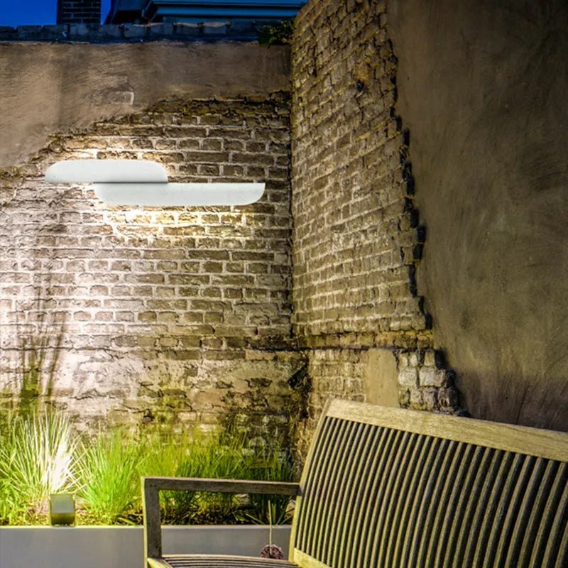 Ray Modern Curved Waterproof LED Outdoor Wall Lamp Metal Garden Corridor - Lamp Outdoor