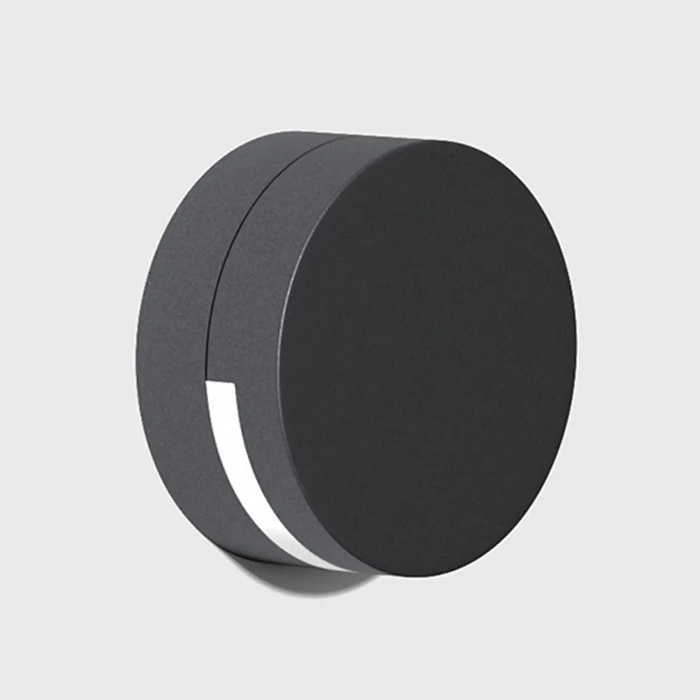 Ray Modern Minimalist Round Metal Glass Waterproof Outdoor Wall Lamp - Lamp Outdoor