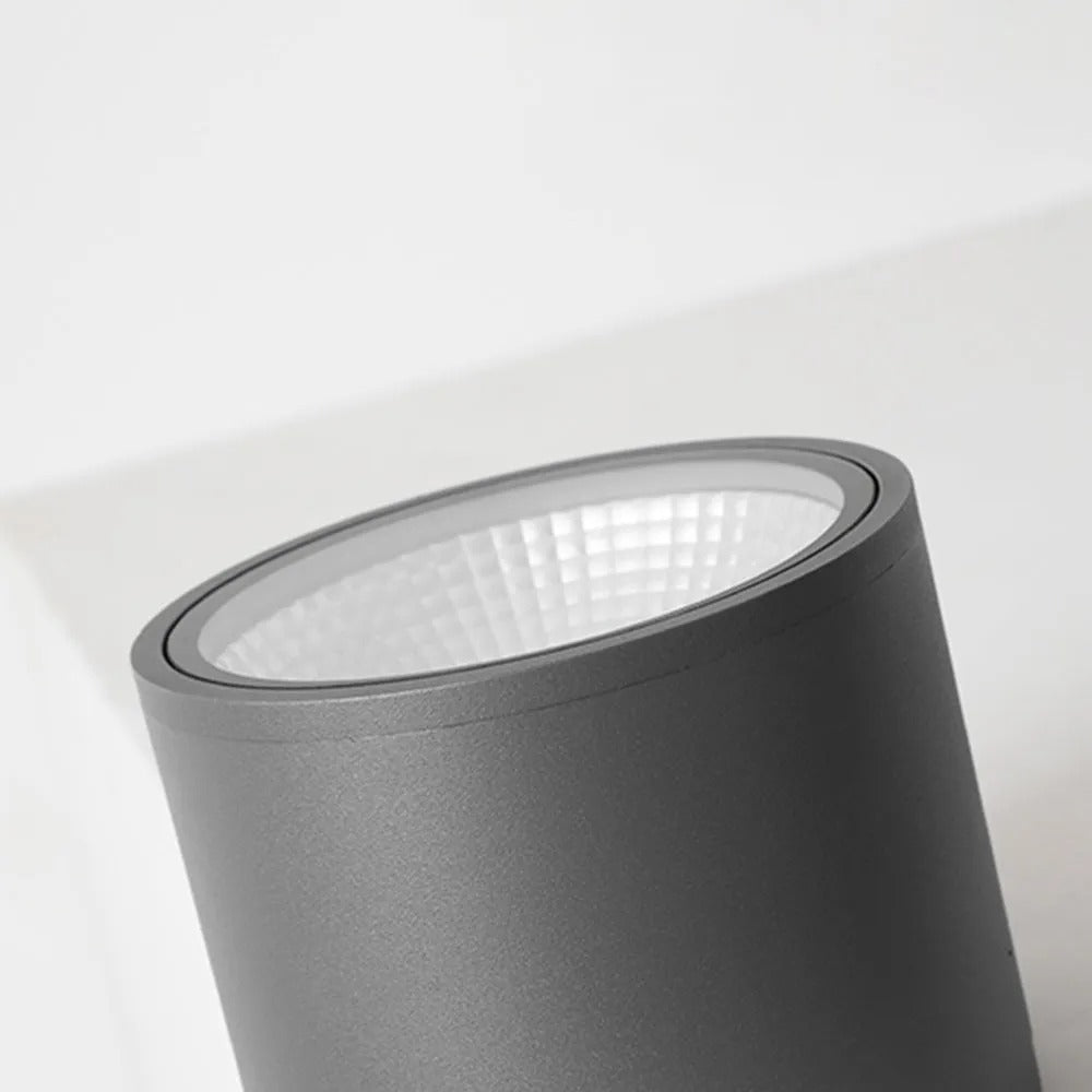 Ray Modern Cylindrical Flush Mount Ceiling Light Metal Glass - Lamp Outdoor