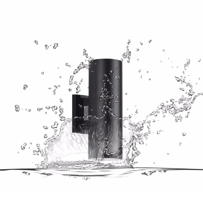 Ray Minimalist Double-headed LED Outdoor Wall Lamp Metal Glass Garden Corridor - Lamp Outdoor