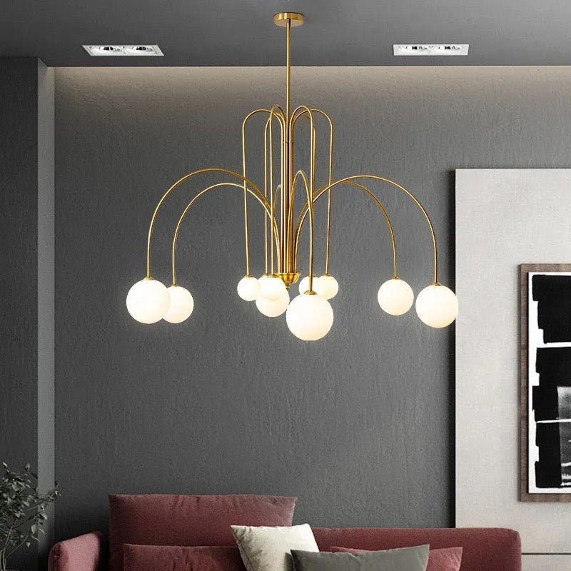 Monica Pendant Light Double Layer Glass Bubble - Lamp Outdoor