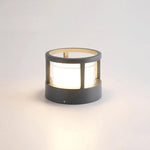 Zyra Modern Metal Cylindrical Outdoor Bollard Light, Black - Lamp Outdoor