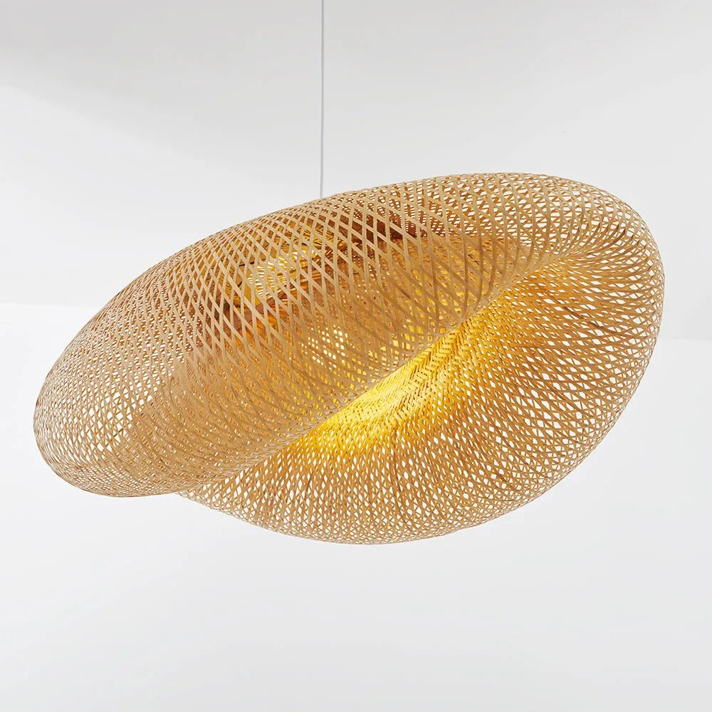 Rinwa Natural Pendant Light for Dining Room/Kitchen Island, Bamboo - Lamp Outdoor