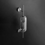 Kiri Industrial Classy Global Clear Glass Wall Lamp - Lamp Outdoor