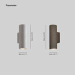 Ray Minimalist Cylindrical LED Outdoor Wall Lamp Cement Garden Corridor - Lamp Outdoor