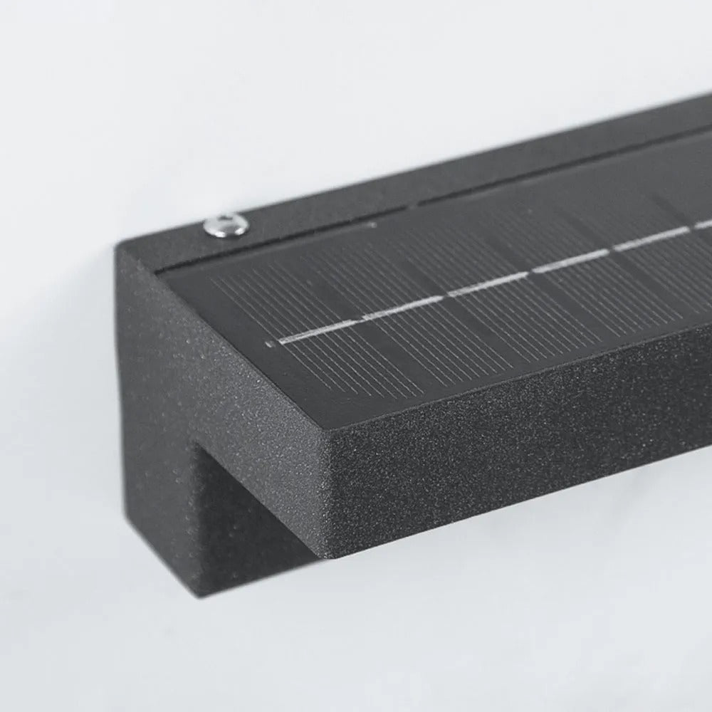 Ray Modern Rectangular Metal Acrylic Outdoor Solar Wall Lamp - Lamp Outdoor