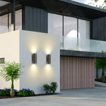 Ray Minimalist Square LED Outdoor Wall Lamp Cement Garden Corridor Balcony - Lamp Outdoor